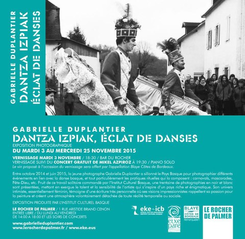 Gabrielle Duplantier "Dantza izpiak, éclat de danses" Gabrielle Duplantier "Dantza izpiak, éclat de danses"