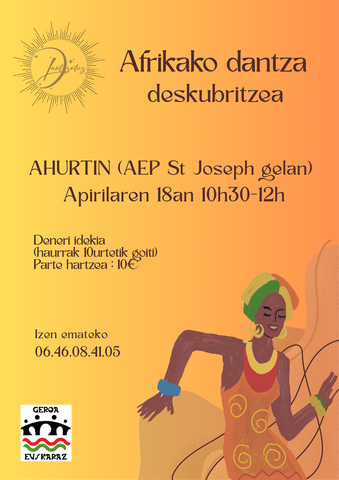 Afrikako dantza deskubritzea euskaraz
