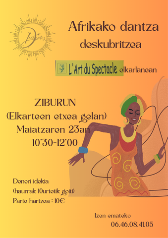Afrikako dantza deskubritzea euskaraz