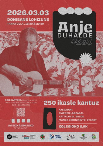 Anje Duhalde + 250 ikasle kantuz