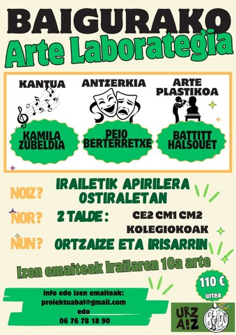 Baigurako arte laborategia