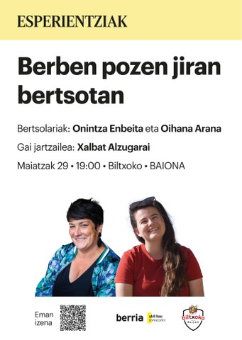 Berben pozen jiran bertsotan