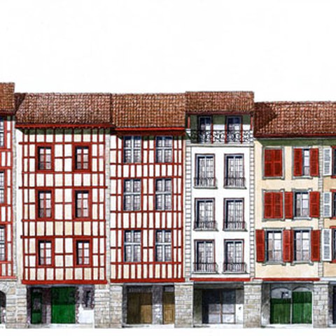 Dominique Duplantier-ek Baiona marraztu du