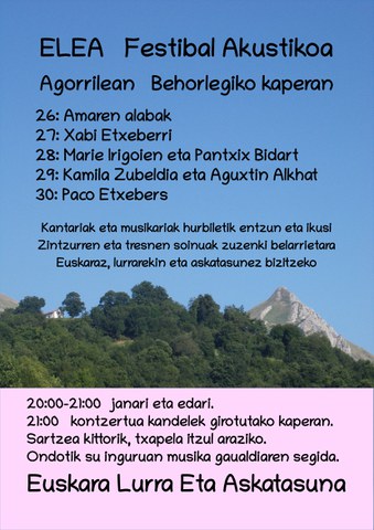 ELEA festibal akustikoa