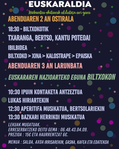 Euskaraldia eta Euskararen Nazioarteko Eguna Biltxokon