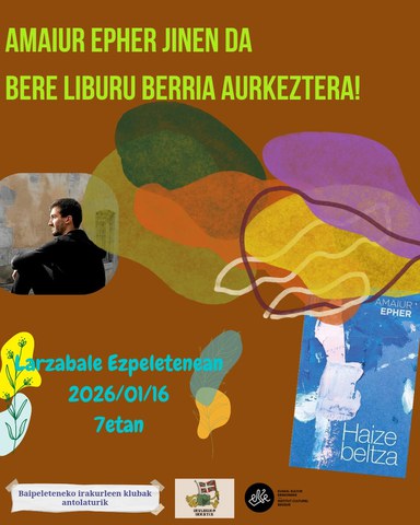 "Haize Beltza" liburuaren aurkezpena