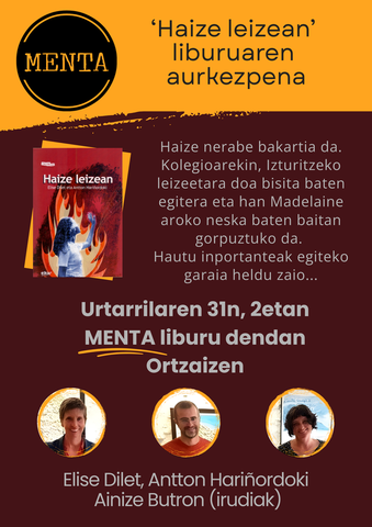 "Haize leizean" liburuaren aurkezpena