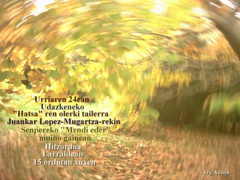 "Hatsaren poesia" tailerra  [Ezeztatua]