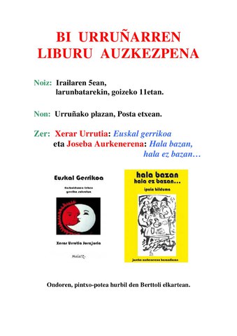 Liburu aurkezpenak