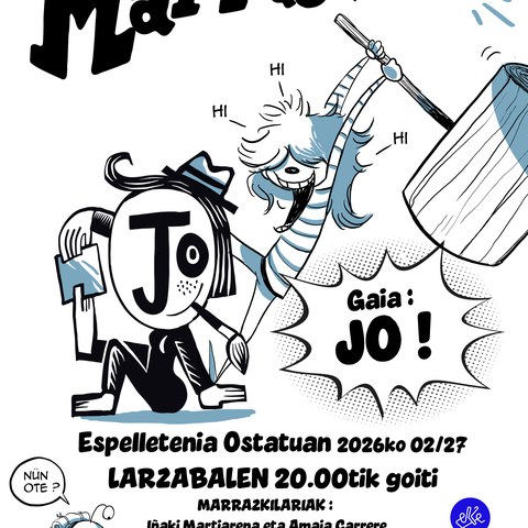 Marrazkirri erakusketaren estreina