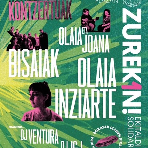 Olaia eta Joana + Bisaiak + Olaia Inziarte + DJ Ventura