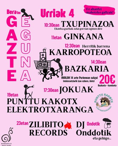 Punttu Kakotx elektrotxaranga + Zilibito Records + DJ Onddotik