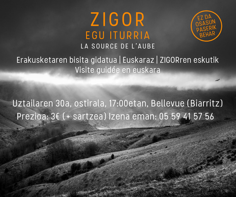 "Zigor - Egu iturria" erakusketaren bisita gidatua "Zigor - Egu iturria" erakusketaren bisita gidatua