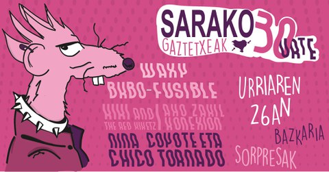 Sarako Gaztetxeak 30 urte