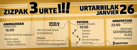 Zizpa Gaztetxeak 3 urte