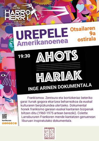 "Ahots hariak" dokumentala "Ahots hariak" dokumentala