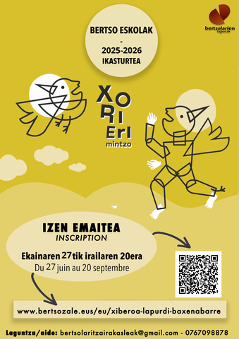 Bertso eskolak - Izen emateak