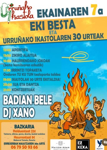 Eki Besta eta Urruñako ikastolaren 30 urteak