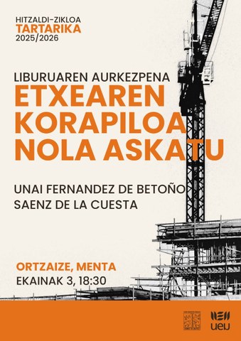 "Etxearen korapiloa nola askatu" liburuaren aurkezpena