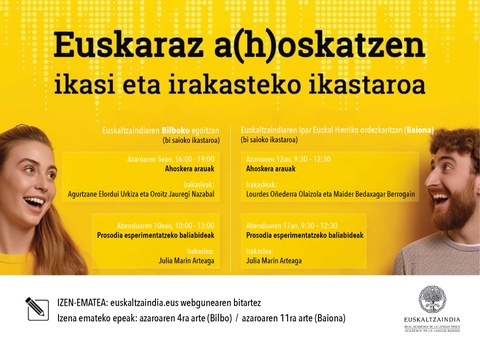 Euskaraz a(h)oskatzen