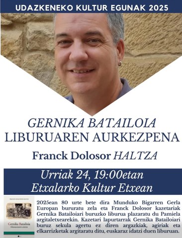 "Gernika Batailoia " liburuaren aurkezpena