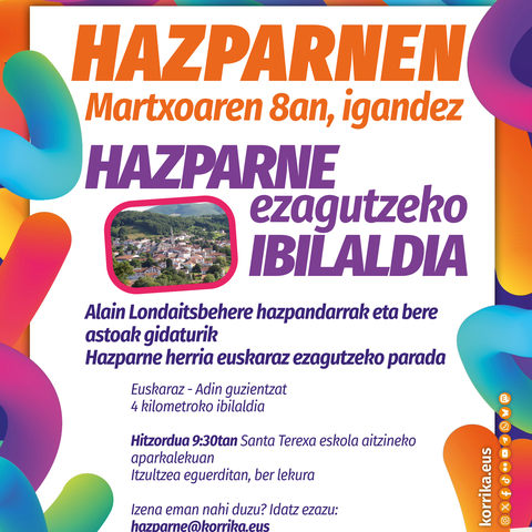 Hazparne ezagutzeko ibilaldia