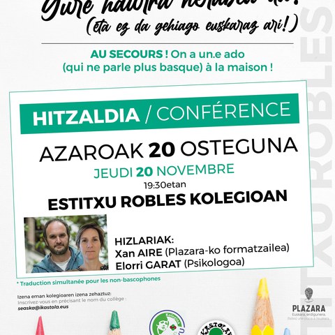 Lagundu! Gure haurra nerabea da eta ez da gehiago euskaraz ari!