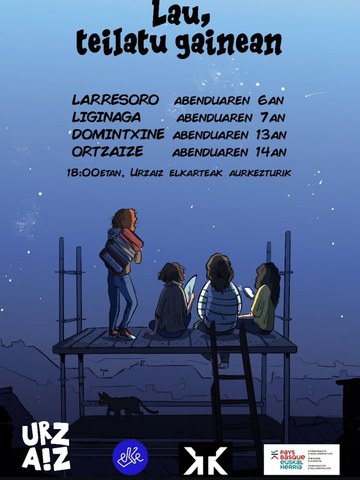 Lau, teilatu gainean