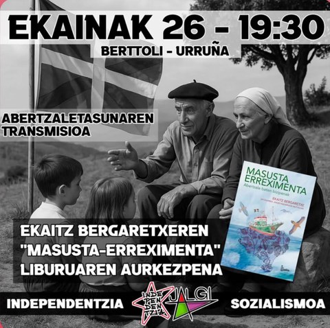 "Masusta erreximenta" liburuaren aurkezpena