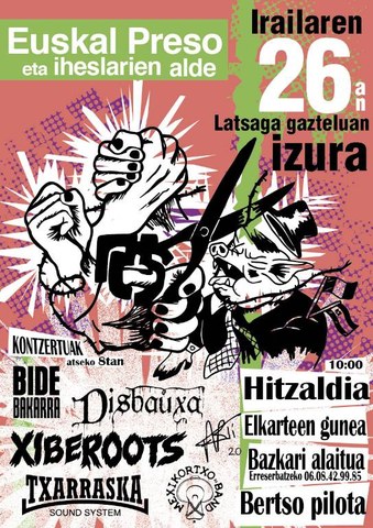 Mexikortxo band + Xiberoots + Bide Bakarra + Disbauxa + Arti 2.0 + Txarraska Sound System