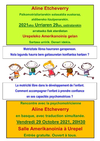 Motrizitate librea haurraren garapenean: nola lagundu haurra bere gaitasunetan konfiantxa hartzen?