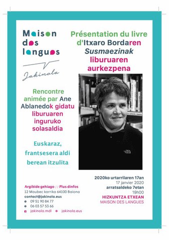 "Susmaezinak" liburuaren aurkezpena "Susmaezinak" liburuaren aurkezpena