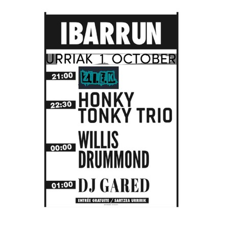 Z.I.E.K. + Honky Tonky Trio + Willis Drummond + DJ Gared