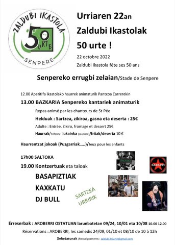 Zaldubi ikastolak 50 urte Zaldubi ikastolak 50 urte