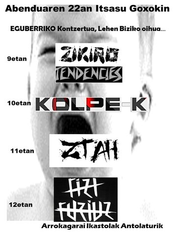 Zikiro Tendencies + Kolpe-K + Ztah + Fizt & Furiuz Zikiro Tendencies + Kolpe-K + Ztah + Fizt & Furiuz