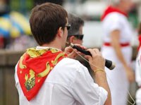 Propagando la cultura vasca en fiesta de Baiona Propagando la cultura vasca en fiesta de Baiona
