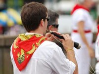 Propagando la cultura vasca en fiesta de Baiona