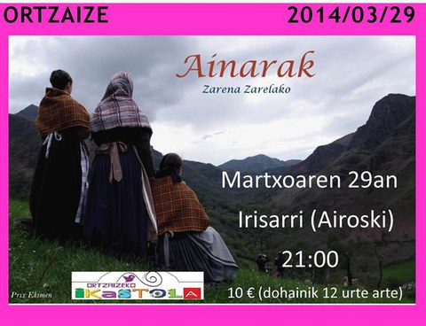 Zarena Zarelako "Ainarak" Zarena Zarelako "Ainarak"