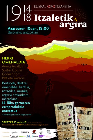1914-1918 Euskal oroitzapena, Itzaletik argira 1914-1918 Euskal oroitzapena, Itzaletik argira