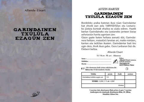 Allande Etxart "Garindainen txülüla ezagün zen"