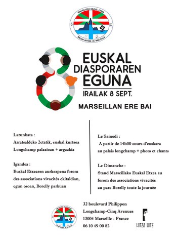 Euskal diasporaren eguna Marseillan Euskal diasporaren eguna Marseillan