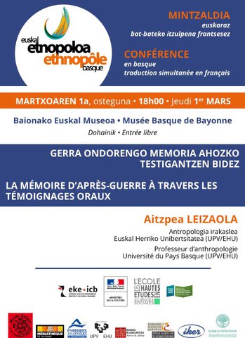 Gerra ondorengo memoria ahozko testigantzen bidez