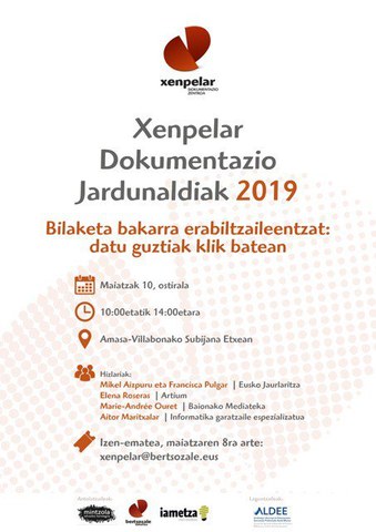 Xenpelar Dokumentazio Jardunaldiak 2019