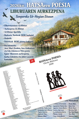 2026ko Hatsaren Poesia liburuaren aurkezpena