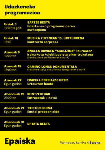 Angela Davisen "Abolizioa" liburuaren irakurketa