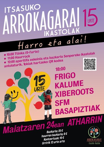 Arrokagarai ikastolak 15 urte