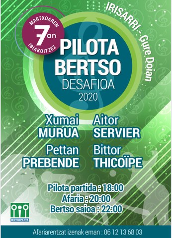 Bertsu eta pilota desafioa