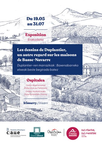 Duplantier-en marrazkiak: Baxenabarreko etxeak beste begirada batez