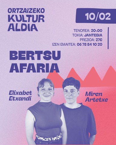 Elixabet Exandi + Miren Artetxe "Bertsu afaria"