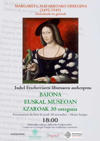 "Margarita, Nafarroako Erregina" liburuaren aurkezpena "Margarita, Nafarroako Erregina" liburuaren aurkezpena